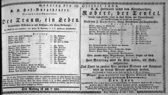 Theaterzettel (Oper und Burgtheater in Wien) 18341019 Seite: 1