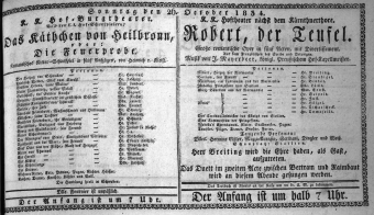 Theaterzettel (Oper und Burgtheater in Wien) 18341026 Seite: 1