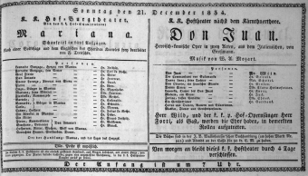 Theaterzettel (Oper und Burgtheater in Wien) 18341221 Seite: 1