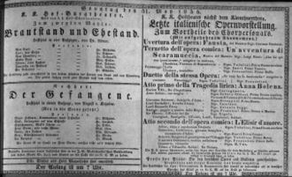 Theaterzettel (Oper und Burgtheater in Wien) 18350531 Seite: 1