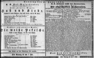 Theaterzettel (Oper und Burgtheater in Wien) 18350621 Seite: 1