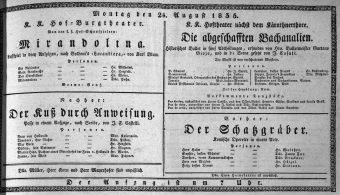 Theaterzettel (Oper und Burgtheater in Wien) 18350824 Seite: 1