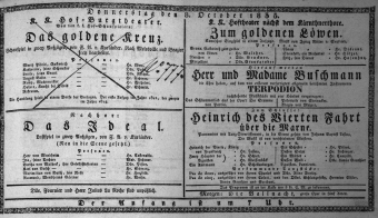 Theaterzettel (Oper und Burgtheater in Wien) 18351008 Seite: 1