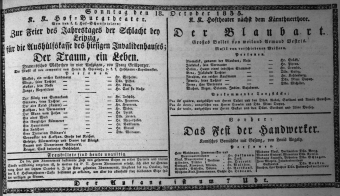 Theaterzettel (Oper und Burgtheater in Wien) 18351018 Seite: 1