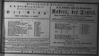 Theaterzettel (Oper und Burgtheater in Wien) 18351108 Seite: 1