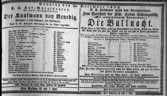 Theaterzettel (Oper und Burgtheater in Wien) 18351220 Seite: 1
