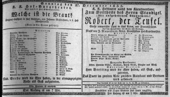 Theaterzettel (Oper und Burgtheater in Wien) 18351227 Seite: 1