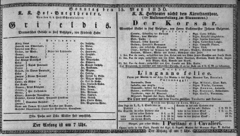 Theaterzettel (Oper und Burgtheater in Wien) 18360515 Seite: 1