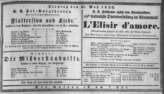 Theaterzettel (Oper und Burgtheater in Wien) 18360527 Seite: 1