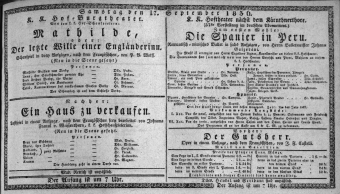 Theaterzettel (Oper und Burgtheater in Wien) 18360917 Seite: 1