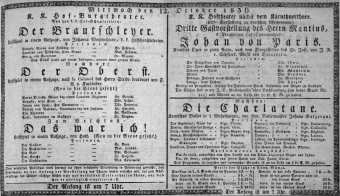 Theaterzettel (Oper und Burgtheater in Wien) 18361012 Seite: 1