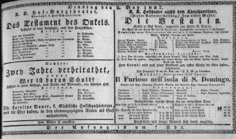 Theaterzettel (Oper und Burgtheater in Wien) 18370502 Seite: 1