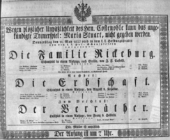Theaterzettel (Oper und Burgtheater in Wien) 18370511 Seite: 1
