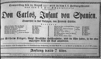 Theaterzettel (Oper und Burgtheater in Wien) 18370824 Seite: 1