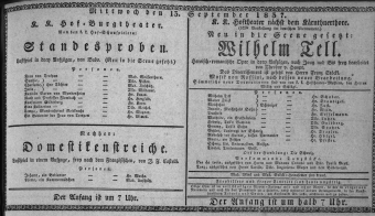 Theaterzettel (Oper und Burgtheater in Wien) 18370913 Seite: 1