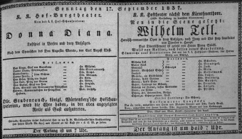 Theaterzettel (Oper und Burgtheater in Wien) 18370917 Seite: 1