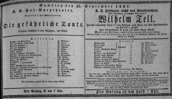 Theaterzettel (Oper und Burgtheater in Wien) 18370923 Seite: 1
