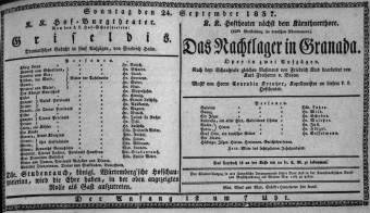 Theaterzettel (Oper und Burgtheater in Wien) 18370924 Seite: 1
