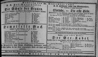 Theaterzettel (Oper und Burgtheater in Wien) 18370930 Seite: 1