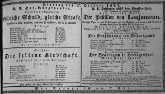 Theaterzettel (Oper und Burgtheater in Wien) 18371017 Seite: 1