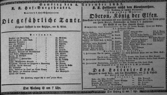 Theaterzettel (Oper und Burgtheater in Wien) 18371104 Seite: 1