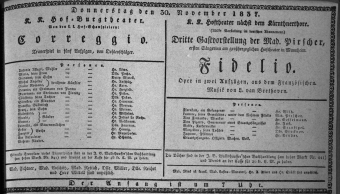 Theaterzettel (Oper und Burgtheater in Wien) 18371130 Seite: 1