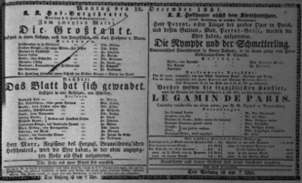Theaterzettel (Oper und Burgtheater in Wien) 18371218 Seite: 1