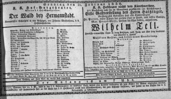 Theaterzettel (Oper und Burgtheater in Wien) 18380211 Seite: 1