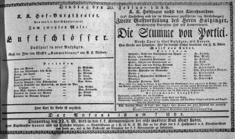 Theaterzettel (Oper und Burgtheater in Wien) 18380220 Seite: 1