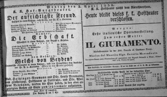 Theaterzettel (Oper und Burgtheater in Wien) 18380402 Seite: 1
