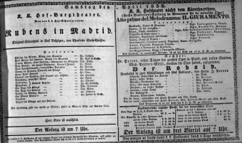 Theaterzettel (Oper und Burgtheater in Wien) 18380407 Seite: 1