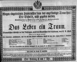 Theaterzettel (Oper und Burgtheater in Wien) 18380421 Seite: 1