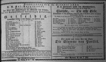 Theaterzettel (Oper und Burgtheater in Wien) 18381018 Seite: 1
