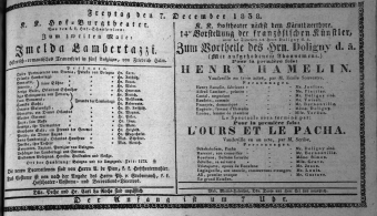 Theaterzettel (Oper und Burgtheater in Wien) 18381207 Seite: 1