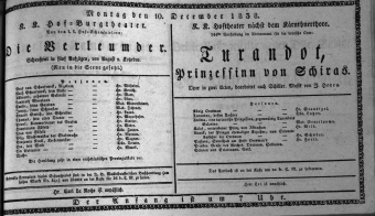 Theaterzettel (Oper und Burgtheater in Wien) 18381210 Seite: 1