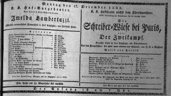 Theaterzettel (Oper und Burgtheater in Wien) 18381217 Seite: 1
