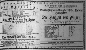 Theaterzettel (Oper und Burgtheater in Wien) 18381220 Seite: 1