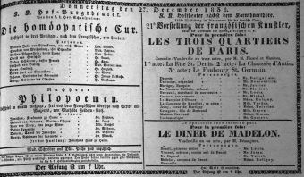 Theaterzettel (Oper und Burgtheater in Wien) 18381227 Seite: 1