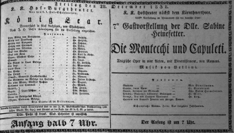 Theaterzettel (Oper und Burgtheater in Wien) 18381228 Seite: 1