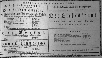 Theaterzettel (Oper und Burgtheater in Wien) 18381229 Seite: 1