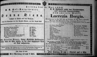 Theaterzettel (Oper und Burgtheater in Wien) 18390510 Seite: 1