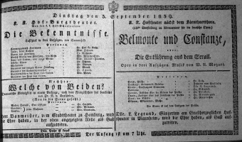 Theaterzettel (Oper und Burgtheater in Wien) 18390903 Seite: 1