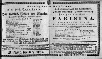 Theaterzettel (Oper und Burgtheater in Wien) 18400426 Seite: 2