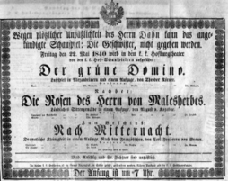 Theaterzettel (Oper und Burgtheater in Wien) 18400522 Seite: 2