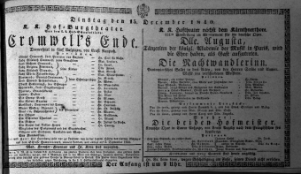 Theaterzettel (Oper und Burgtheater in Wien) 18401215 Seite: 1