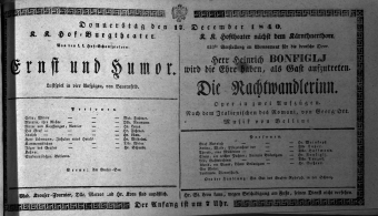 Theaterzettel (Oper und Burgtheater in Wien) 18401217 Seite: 1