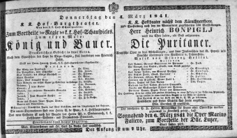 Theaterzettel (Oper und Burgtheater in Wien) 18410304 Seite: 2