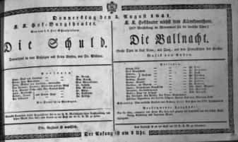 Theaterzettel (Oper und Burgtheater in Wien) 18410805 Seite: 2