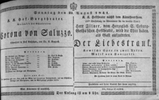 Theaterzettel (Oper und Burgtheater in Wien) 18410829 Seite: 1