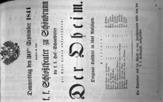 Theaterzettel (Oper und Burgtheater in Wien) 18410930 Seite: 1
